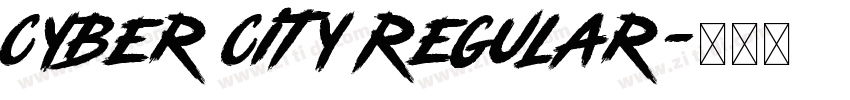 Cyber City Regular字体转换